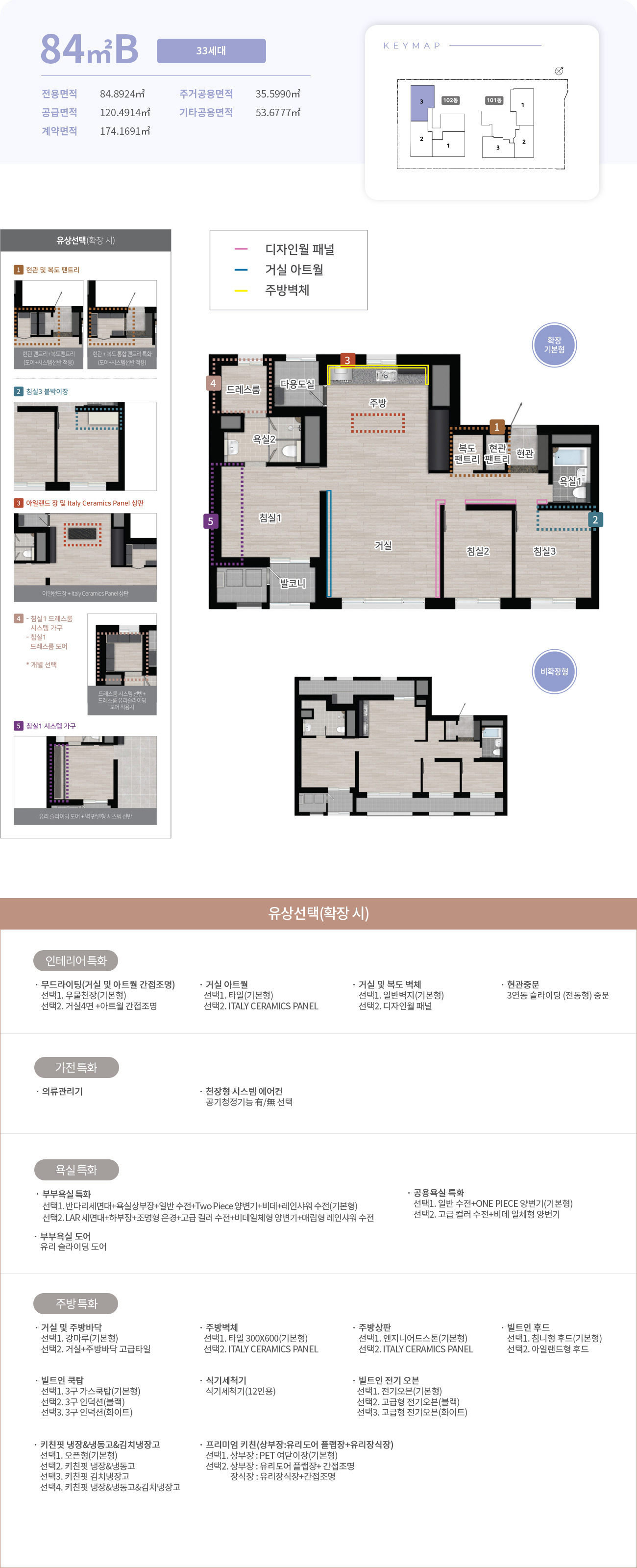 84B 타입 평면도
